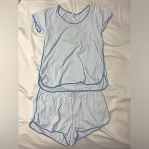 Lake Pajamas-Blue and white striped